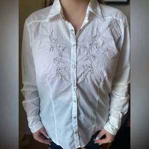 Pearl snap Harley Davidson long sleeve button down